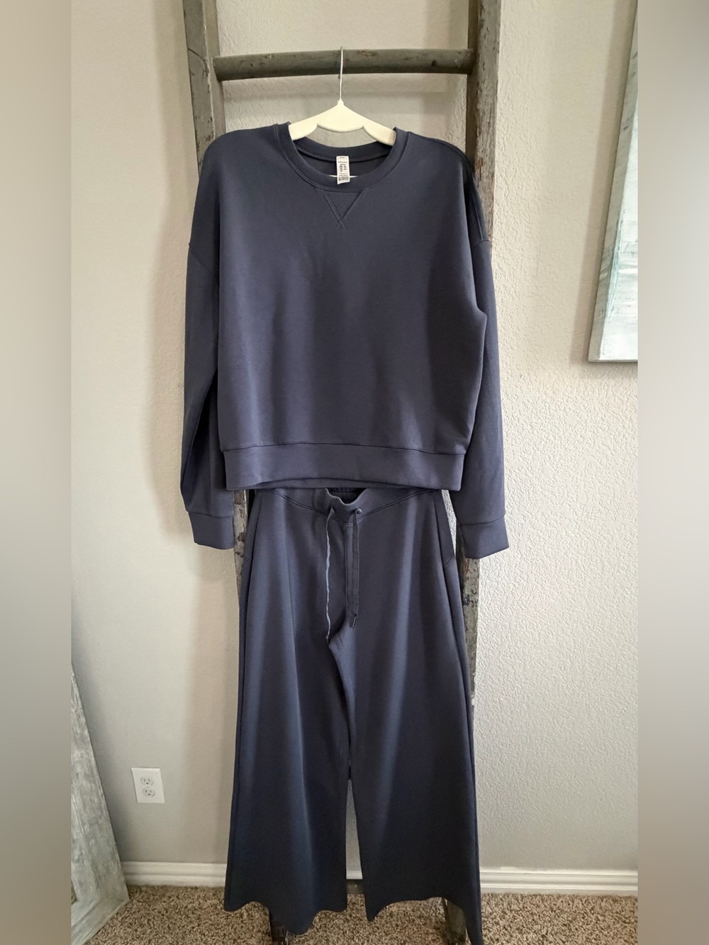 SPANX Wide-Leg Lounge Set -Blue